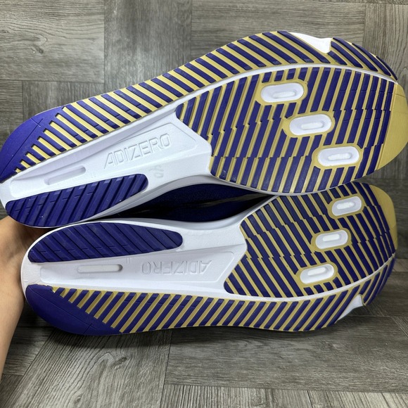 Adidas Adizero SL2 Running Shoes Mens 16 Washington Huskies Purple Gold NEW